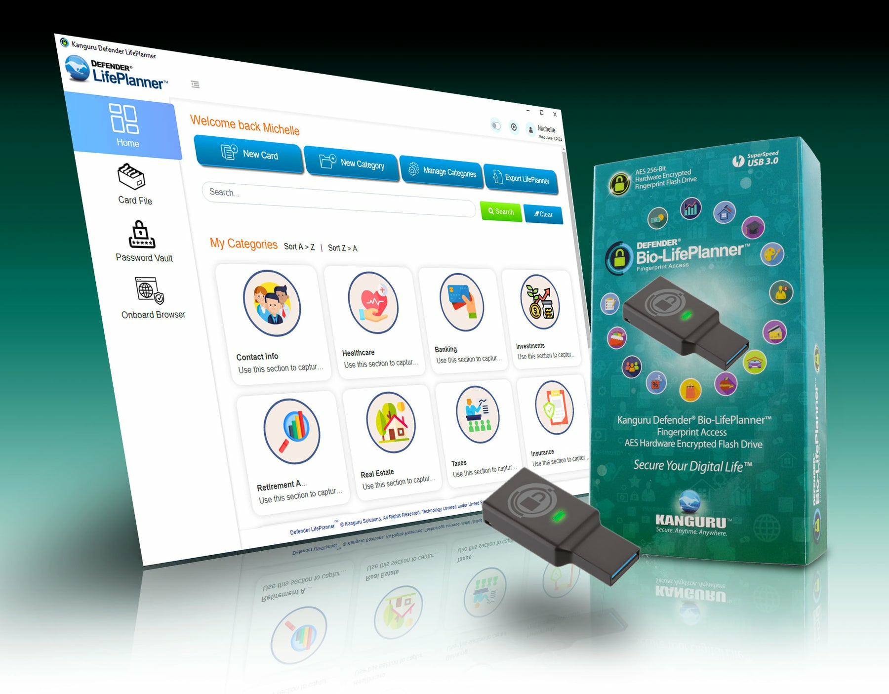 iStorage Kanguru KLPBE30-16G USB flash drive – image 2