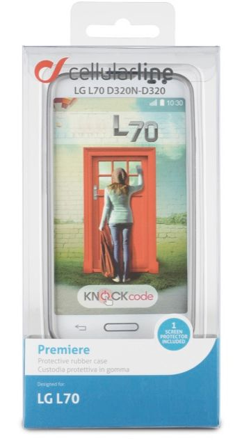 Cellularline PREMIERESPLGL70 mobile phone case Cover Transparent