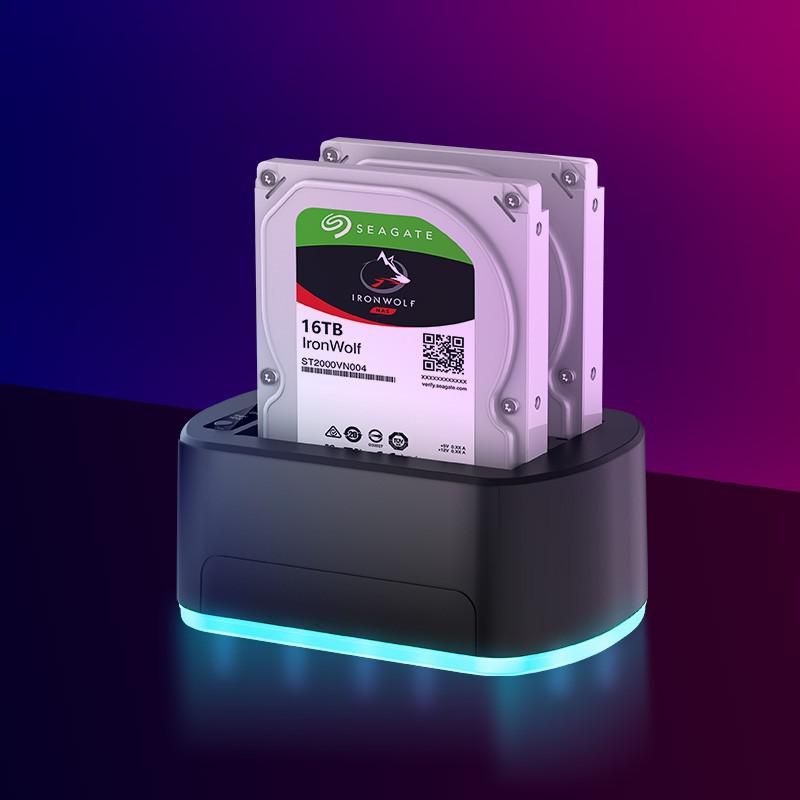 CoreParts MS-CLONER-SATA2.5-3.5 storage drive docking station Black – image 2