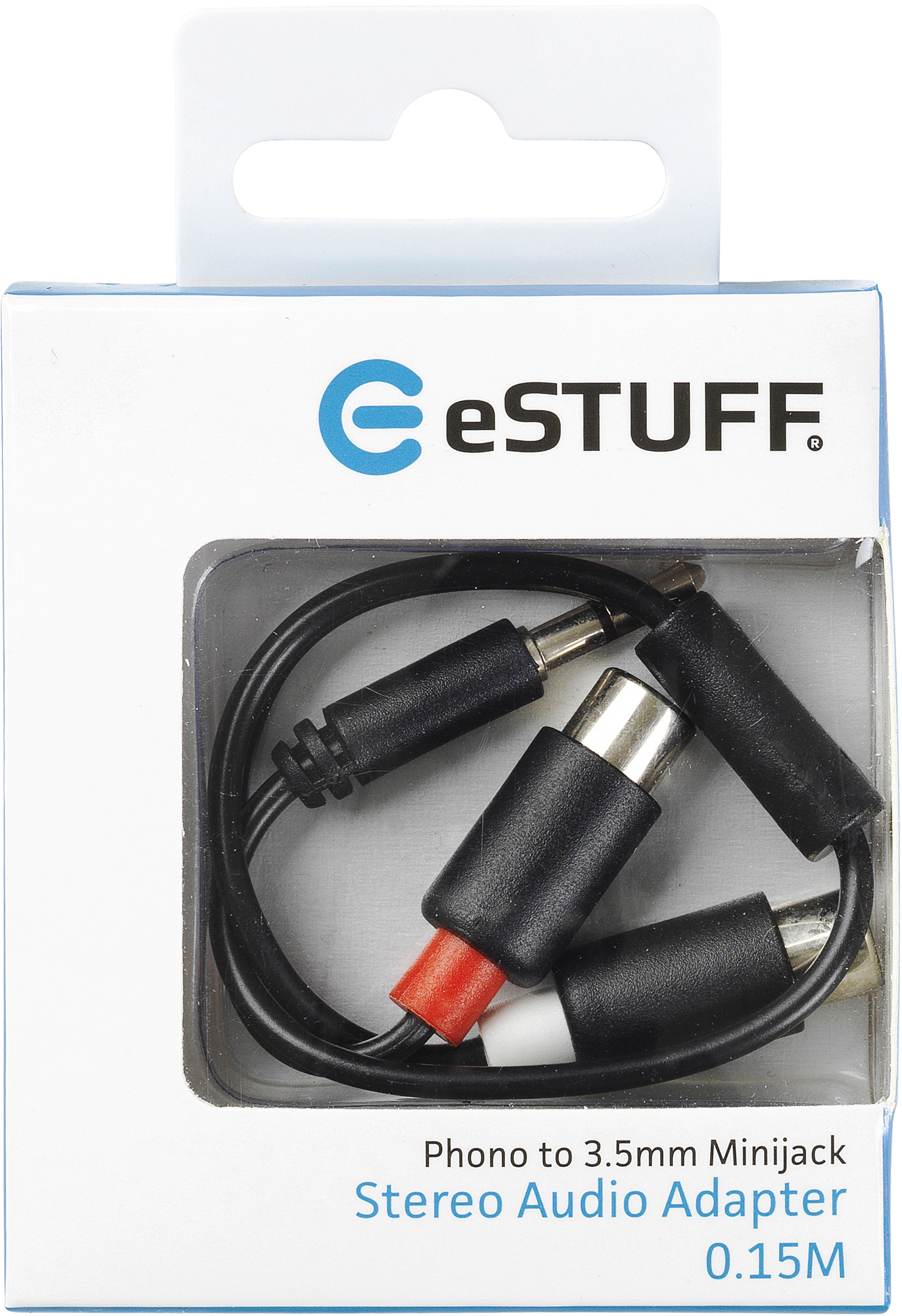 eSTUFF 0.15m 3.5mm - 2x RCA – image 2