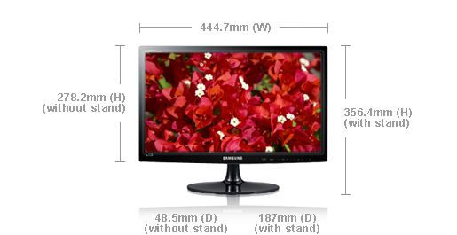 Samsung T19B300EW 48.3 cm (19") HD Black 250 cd/m² – image 6