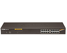 D-Link DES-1316 network switch Managed Power over Ethernet (PoE) Black