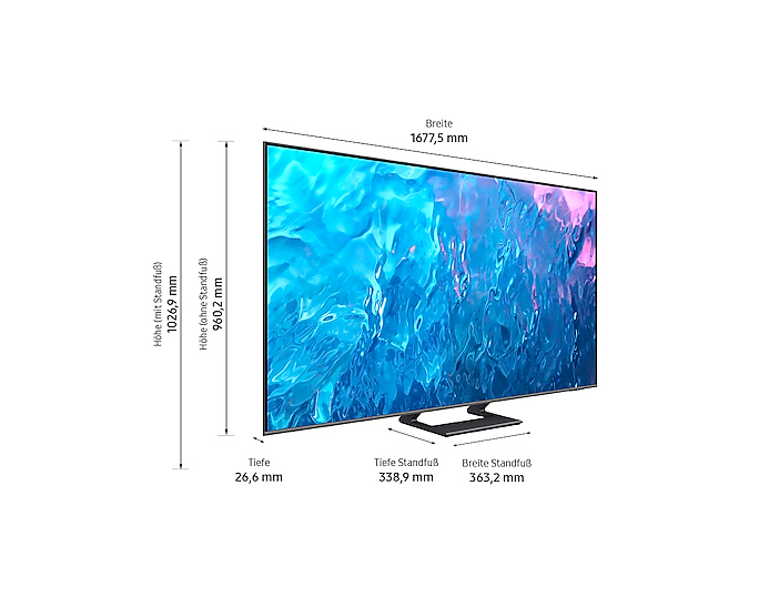 Samsung GQ75Q73CAT 190.5 cm (75") 4K Ultra HD Smart TV Wi-Fi Grey, Titanium – image 6