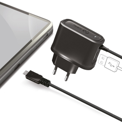 Celly TCMICRO2U mobile device charger Universal Black AC Indoor