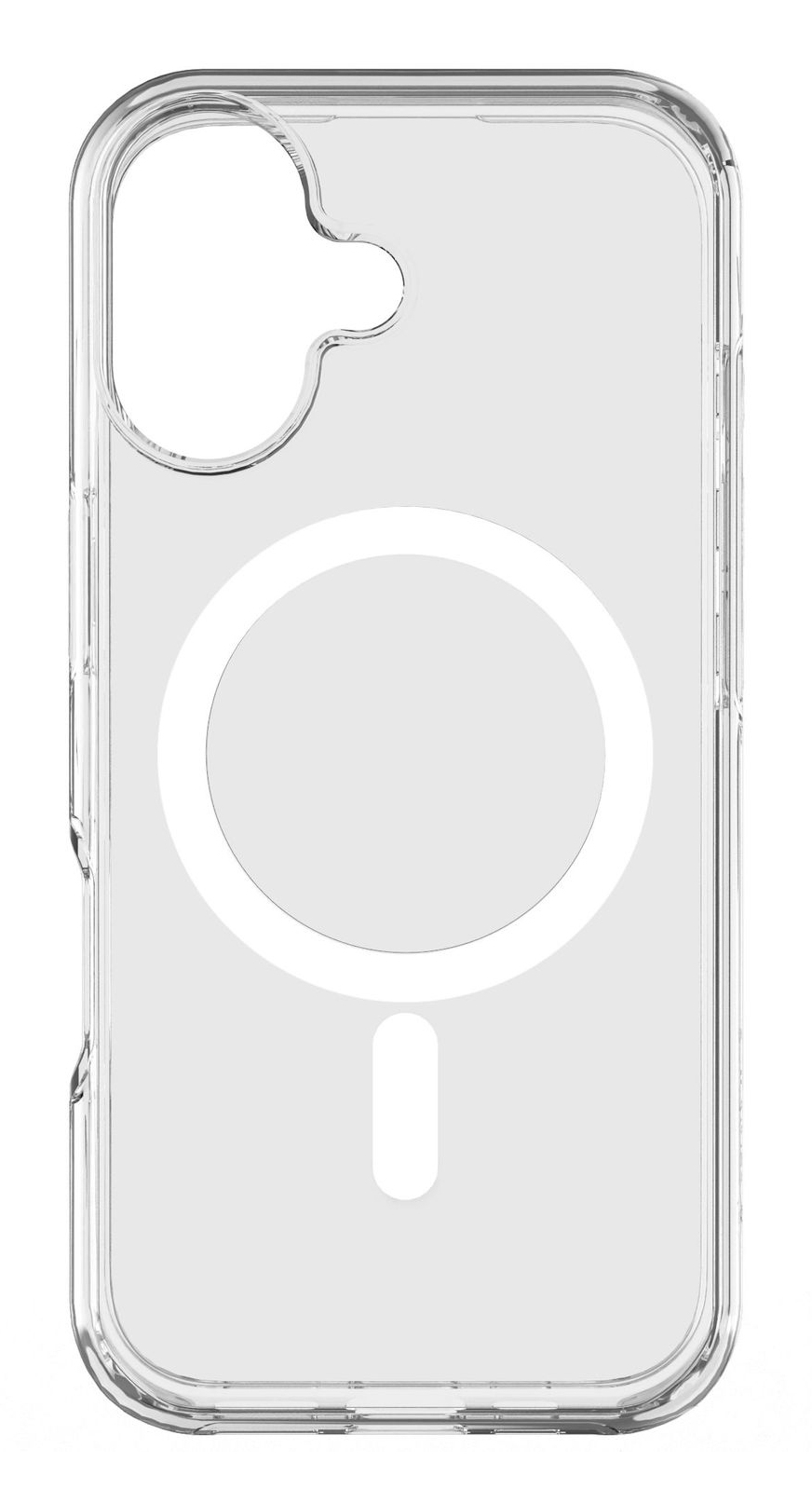 Funda móvil - CellularLine GLOSS MAG, Para iPhone 17, Compatible con MagSafe, Ultrarresistente y certificación MilitaryTest, Transparente