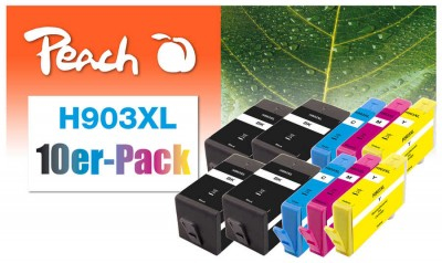 Peach 320856 ink cartridge 10 pc(s) Compatible High (XL) Yield Black, Cyan, Magenta, Yellow