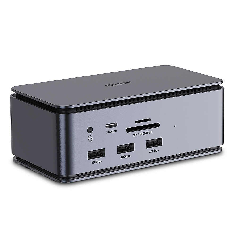 Lindy DST-Pro USB4, USB-C Laptop Docking Station – image 1