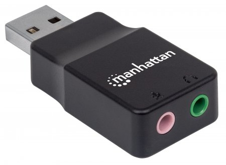 Manhattan Adaptador de Sonido Estéreo USB de Alta Velocidad imagen 2
