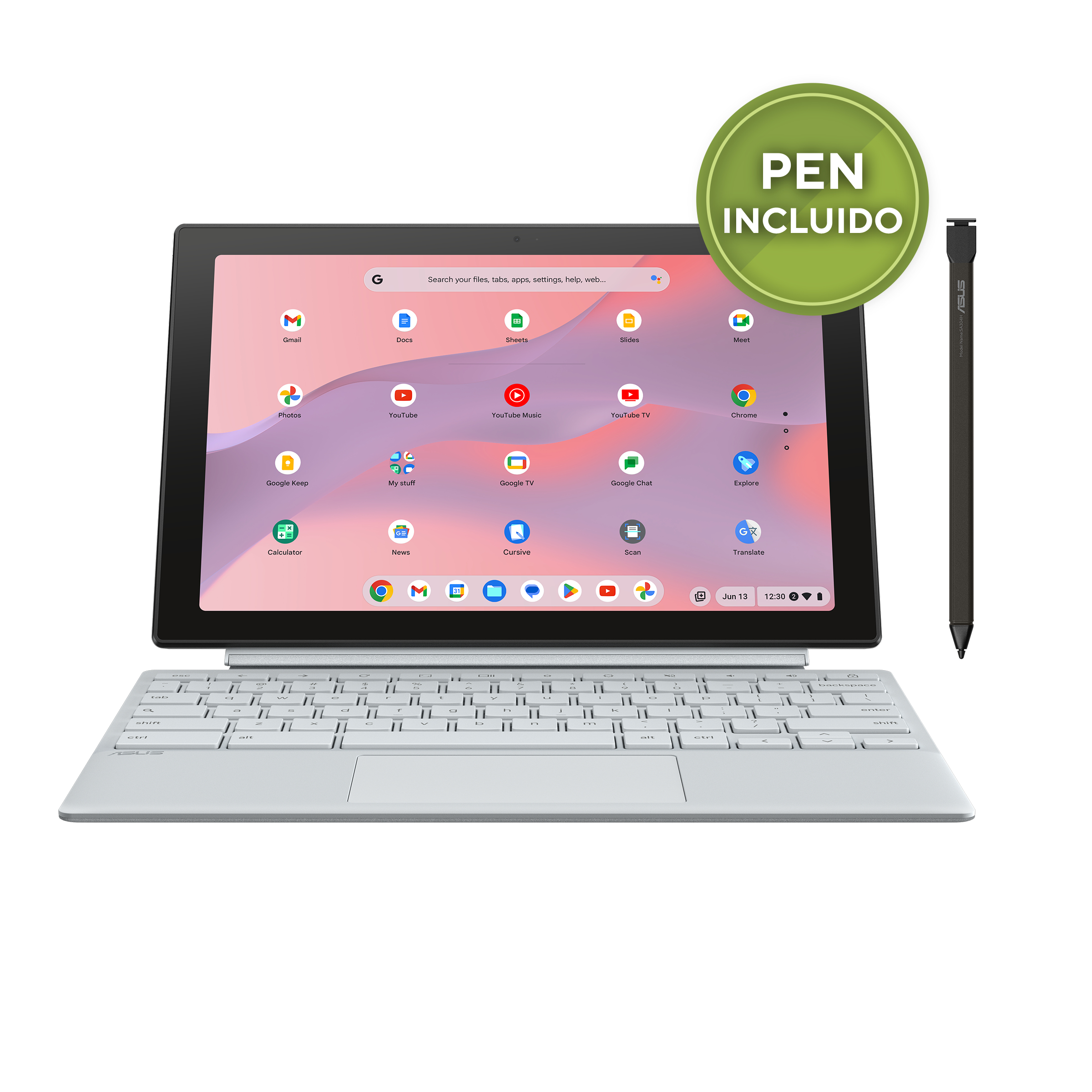 Portátil - ASUS Chromebook CM30 CL3001DM2A-R70323, 10.5 " WUXGA, MediaTek Kompanio 520, 8 GB RAM, 128 eMMC, Mali-G52, Google Chrome OS - imagen 2