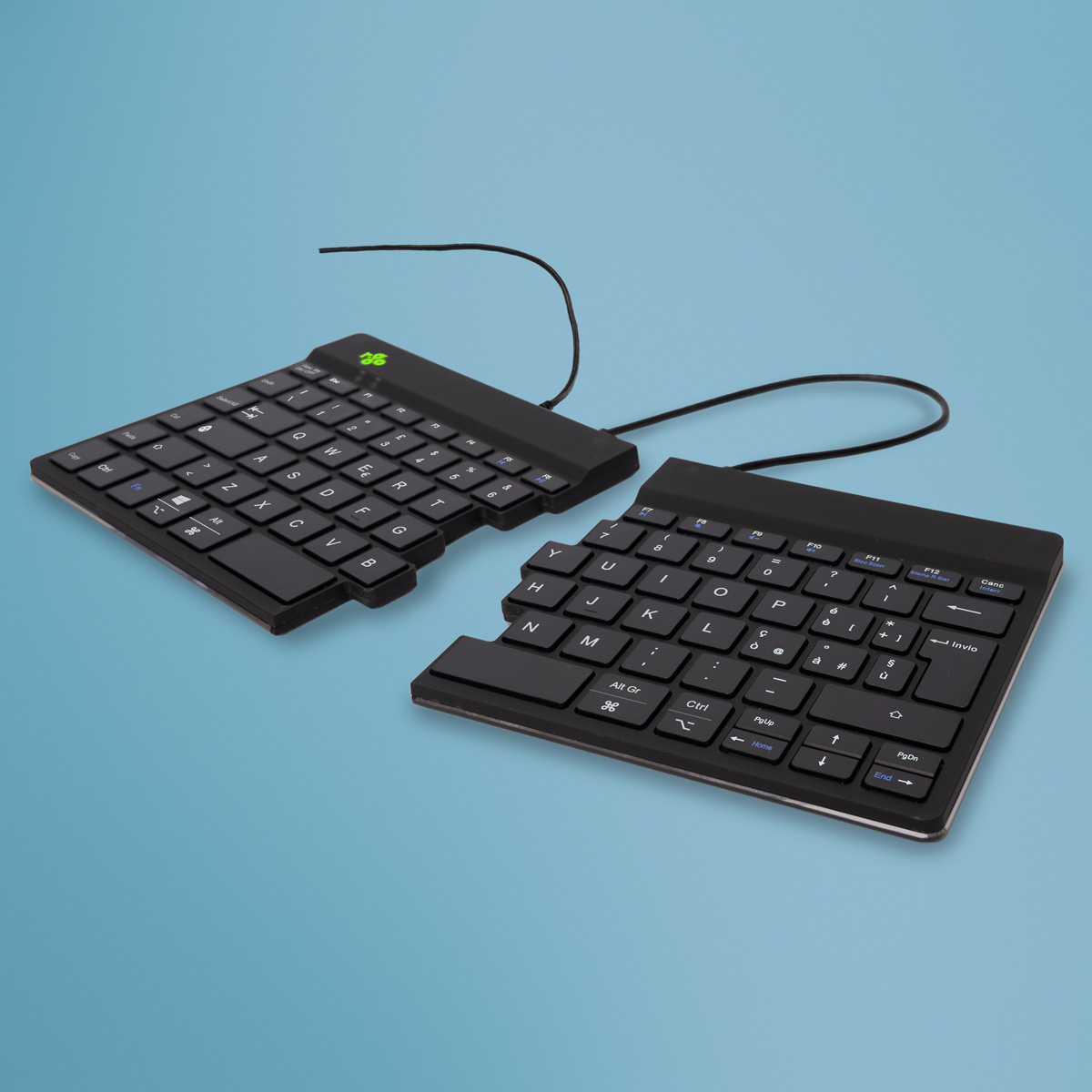 BREAK ERGONOMIC KEYBOARD QWERTY IT BLACK WIRED