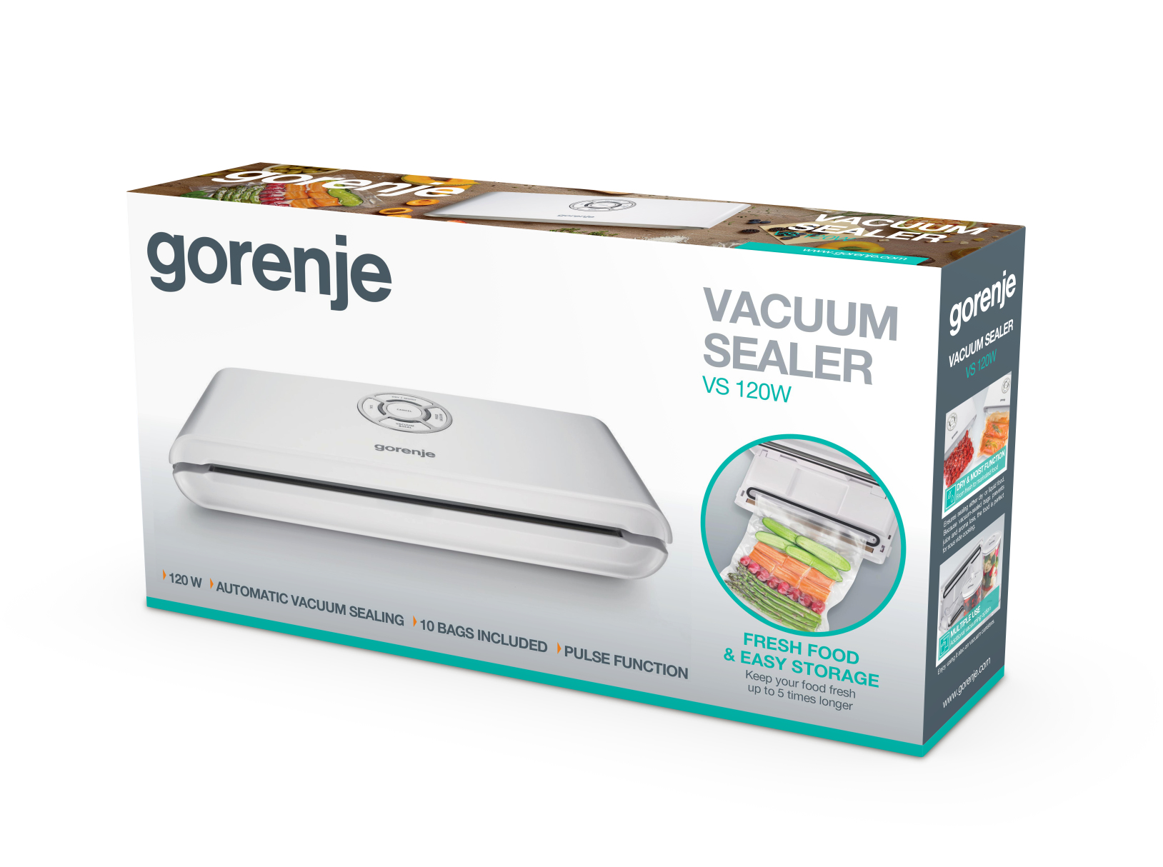 Gorenje VS120W vacuum sealer 750 mbar White – image 4