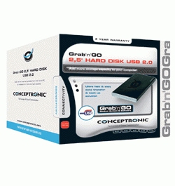 Conceptronic Grab'n'Go 40GB Hard Disk Drive – image 2