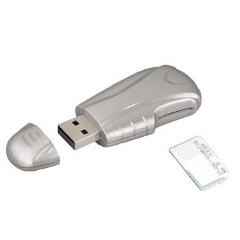 Hama 00017662 card reader USB 1.1 Silver – image 2