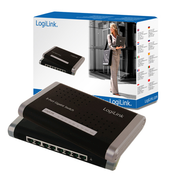 LogiLink Gigabit Desktop Switch 8-Port – image 1