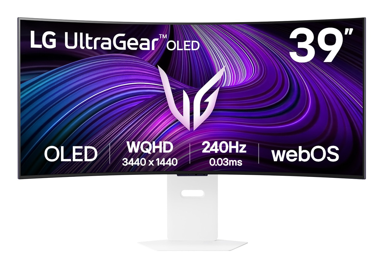 MONITOR PC LG 39GX90SA-W GAMING CURVO ULTRAGEAR OLED 39 PULG,240HZ,3440X1440,21:9,BRILLO 275CD/M2,1500000:1,TR 0.03MS(GTG),HDR10,AMD FREESYNC,NVIDIA G-SYNC,HDMI,DP,USB-C,WI-FI,BLUETOOH,ALTAVOZ 7WX2.