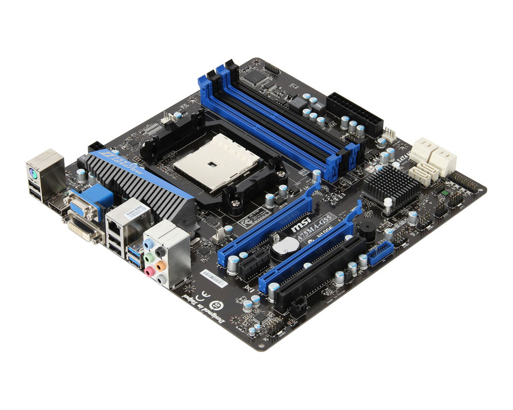 MSI A75MA-G55 motherboard AMD A75 Socket FM1 micro ATX – image 2