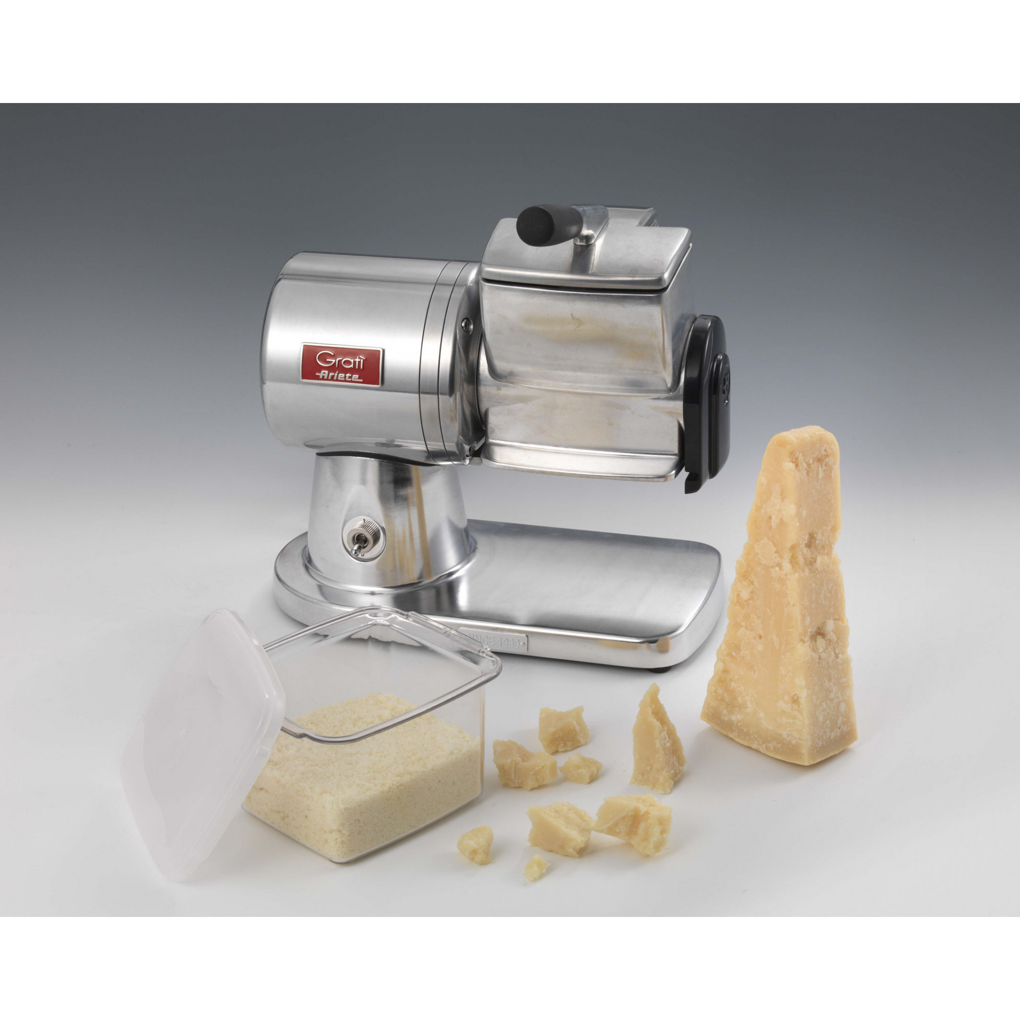 Ariete 449 Gratì Superior - Professional Electric Grater - cheese, bread, chocolate, dried fruit - Die-cast aluminum - 350 Watt - Silver – image 2
