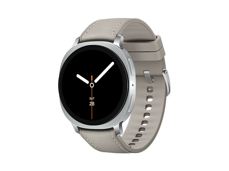 Samsung Galaxy Watch 8, LTE + Bluetooth, 44mm, Sport Band, White, S/M + Hybrid Band, Taupe – image 1