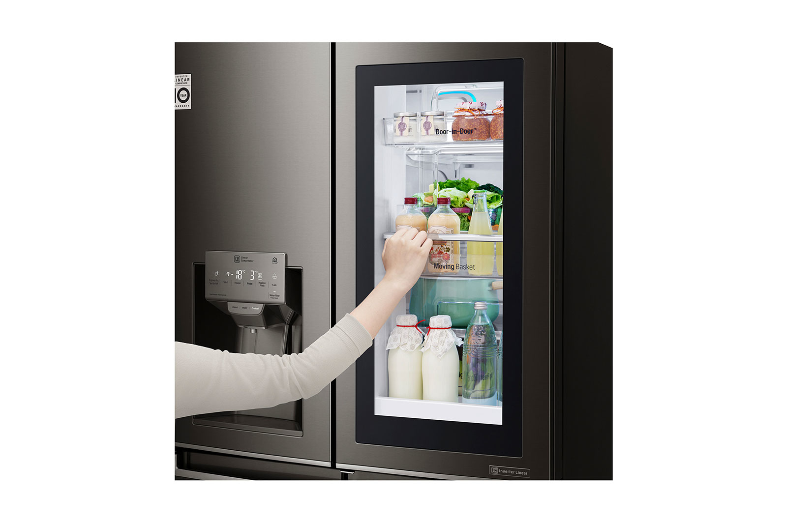 LG GR-X31FTKHL side-by-side refrigerator Freestanding – image 6