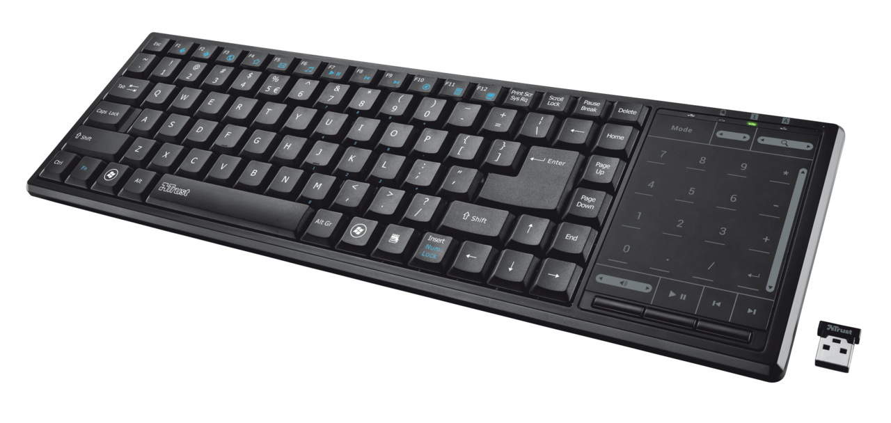 Trust Tacto keyboard RF Wireless QWERTY Black