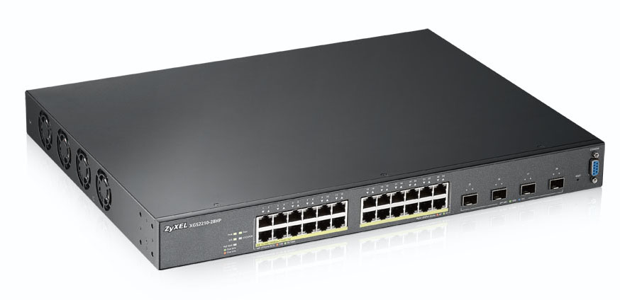 Zyxel XS2210-28HP - 24-PORT GIGABIT POE+ L2 MANAGED + 4 SFP+ 10G (28 TOTAL PORTS) 375W – image 2