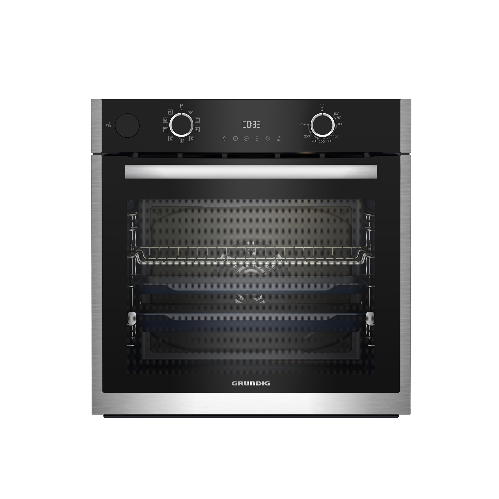 Grundig GEBD12302B 9 FONKSİYON BUHAR DESTEKLİ SİYAH ANKASTRE FIRIN — vue 1 sur 4