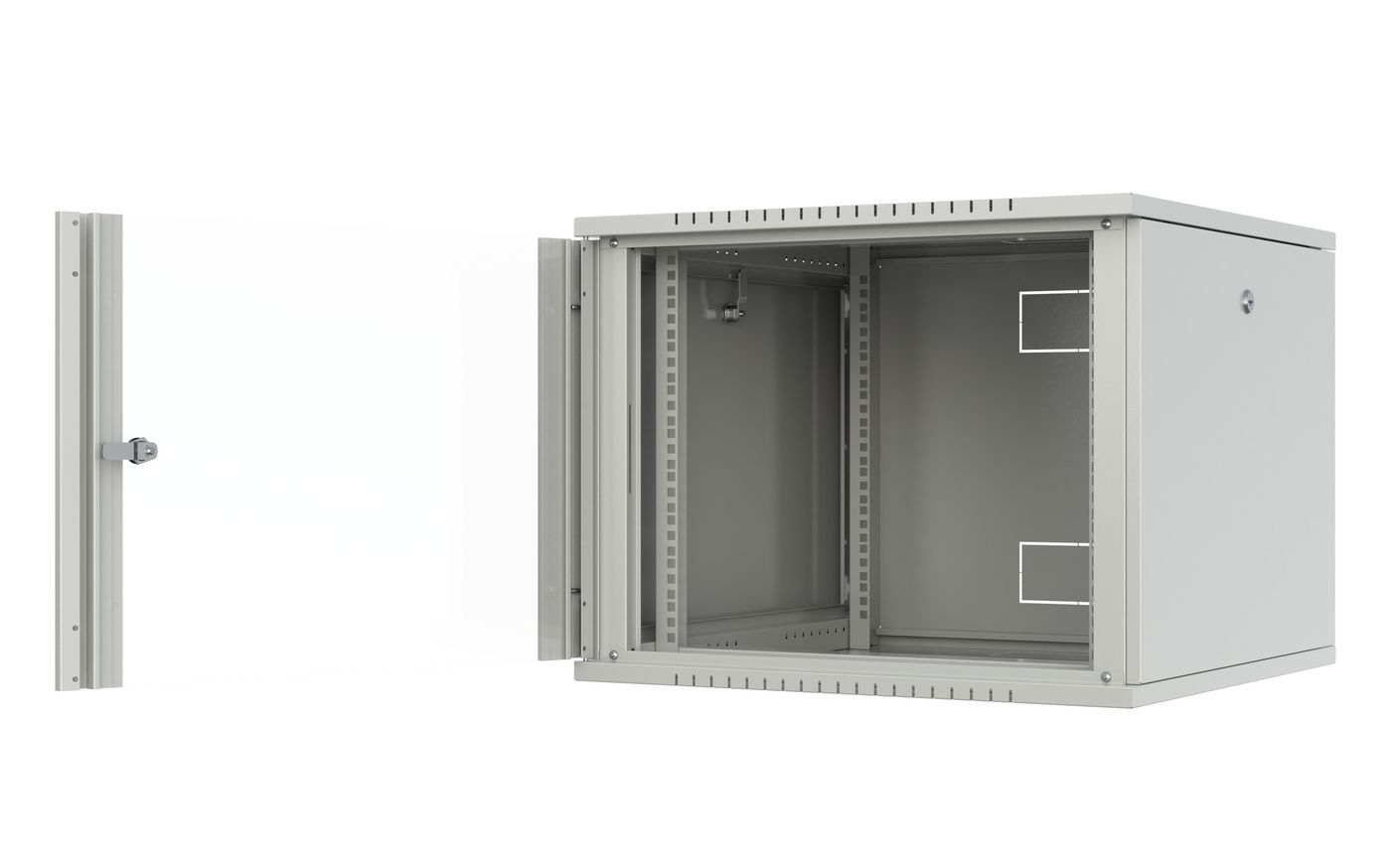 Lanview RWF09U66WH rack cabinet 9U Wall mounted rack White – image 2