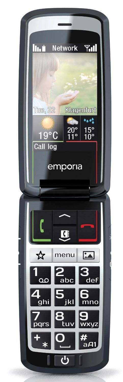 Emporia CONNECT 7.11 cm (2.8") 110 g Black, Silver Feature phone – image 4