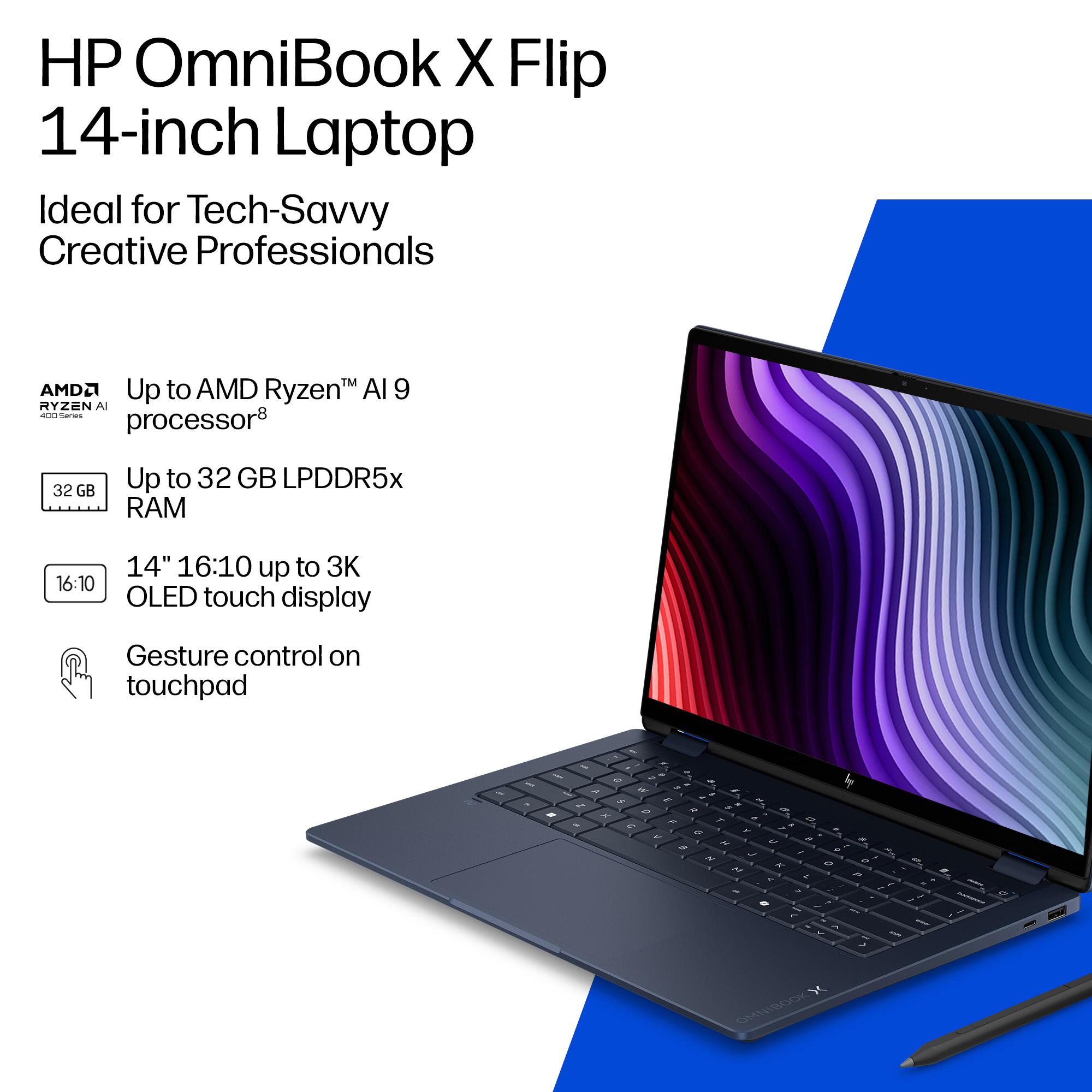 HP DQ9F8EA laptop Copilot+ PC AMD Ryzen™ AI 5 – image 2