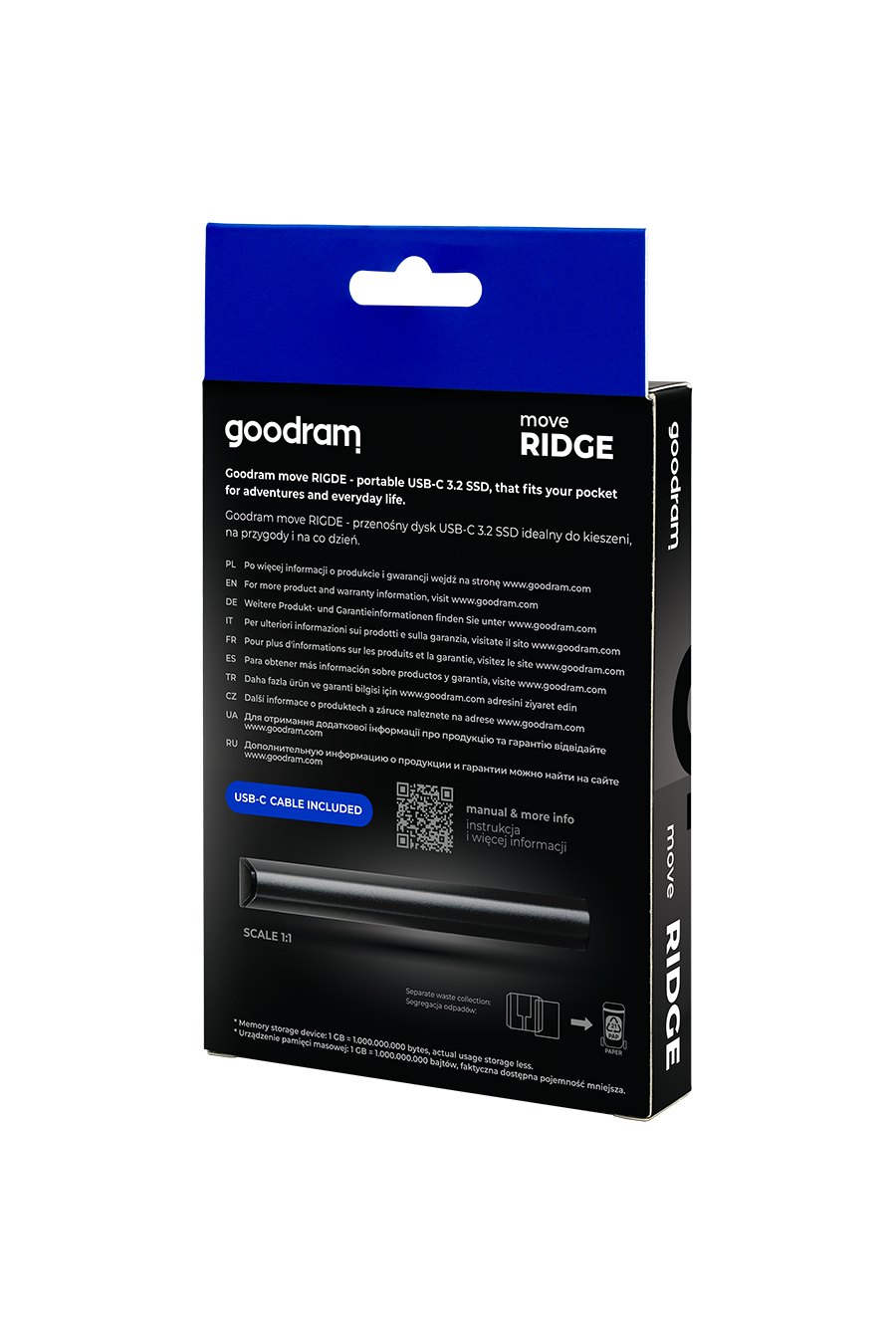 Goodram SSDR-GMRE-02T-K0 external solid state drive 2 TB 3.2 Gen 2 (3.1 Gen 2) Black image 9