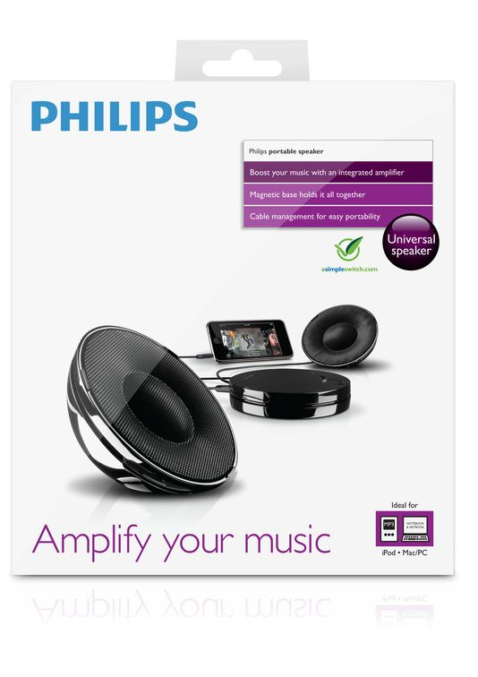 Philips SBA1520/98 loudspeaker Black Wired – image 2