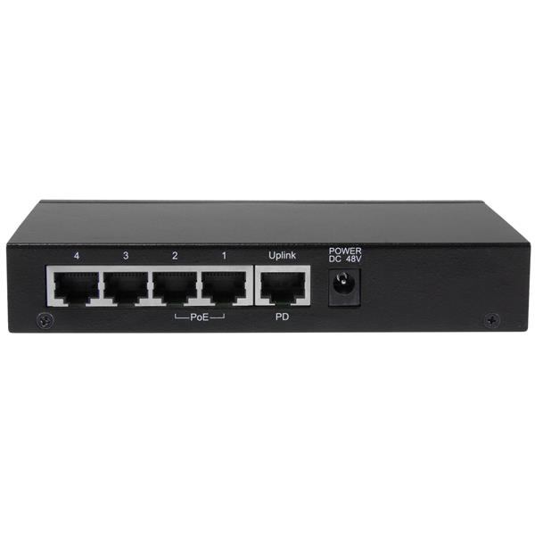 StarTech.com 5-Port Gigabit Ethernet Switch - PoE-Powered with 2x PSE/PoE Ports – image 2
