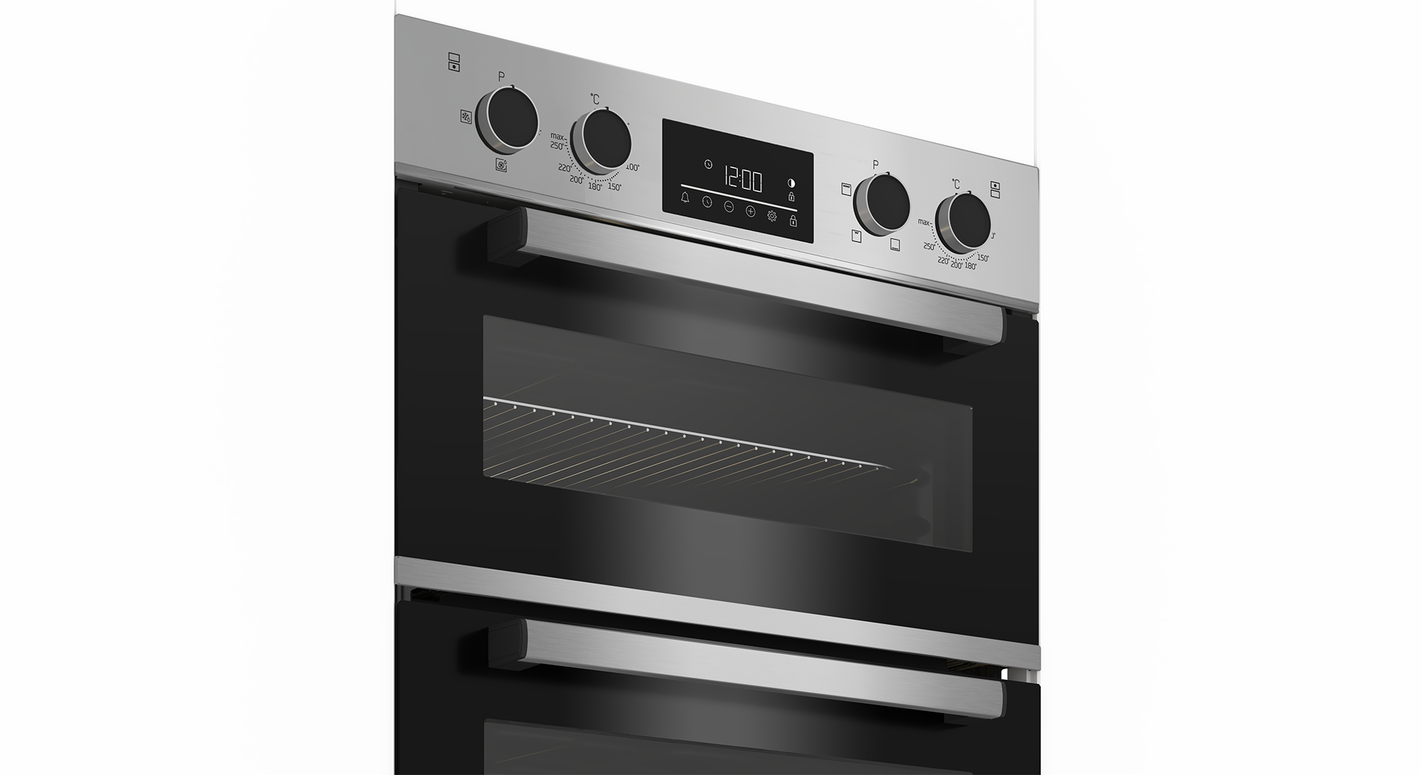 Beko BBXDF22300S 90cm Built-In Double Fan Oven with Touch Control LED Timer – image 2