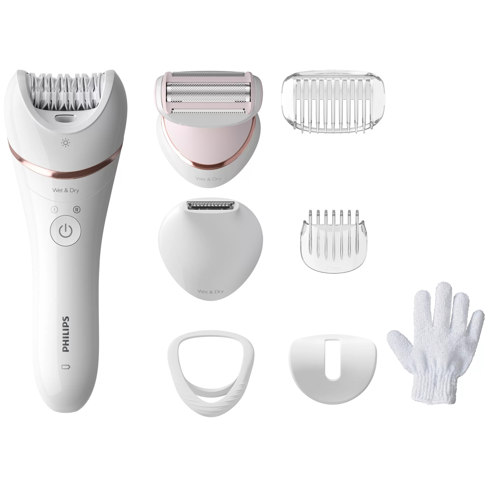 Philips BRE720/00 epilator 32 tweezers Silver, White – image 1