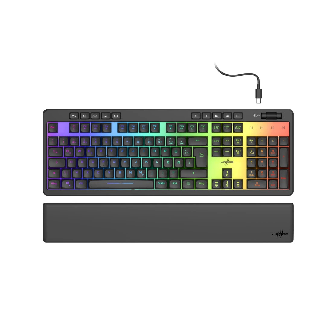 Hama 00217830 keyboard Gaming USB QWERTZ German Black