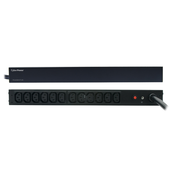 CyberPower PDU20BHVT12R power distribution unit (PDU) 12 AC outlet(s) 1U Black – image 2
