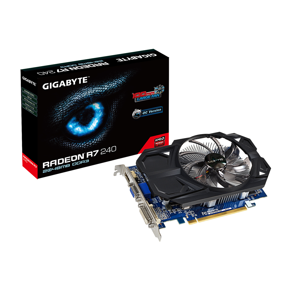 GIGABYTE GV-R724OC-2GI AMD Radeon R7 240 2 GB GDDR3