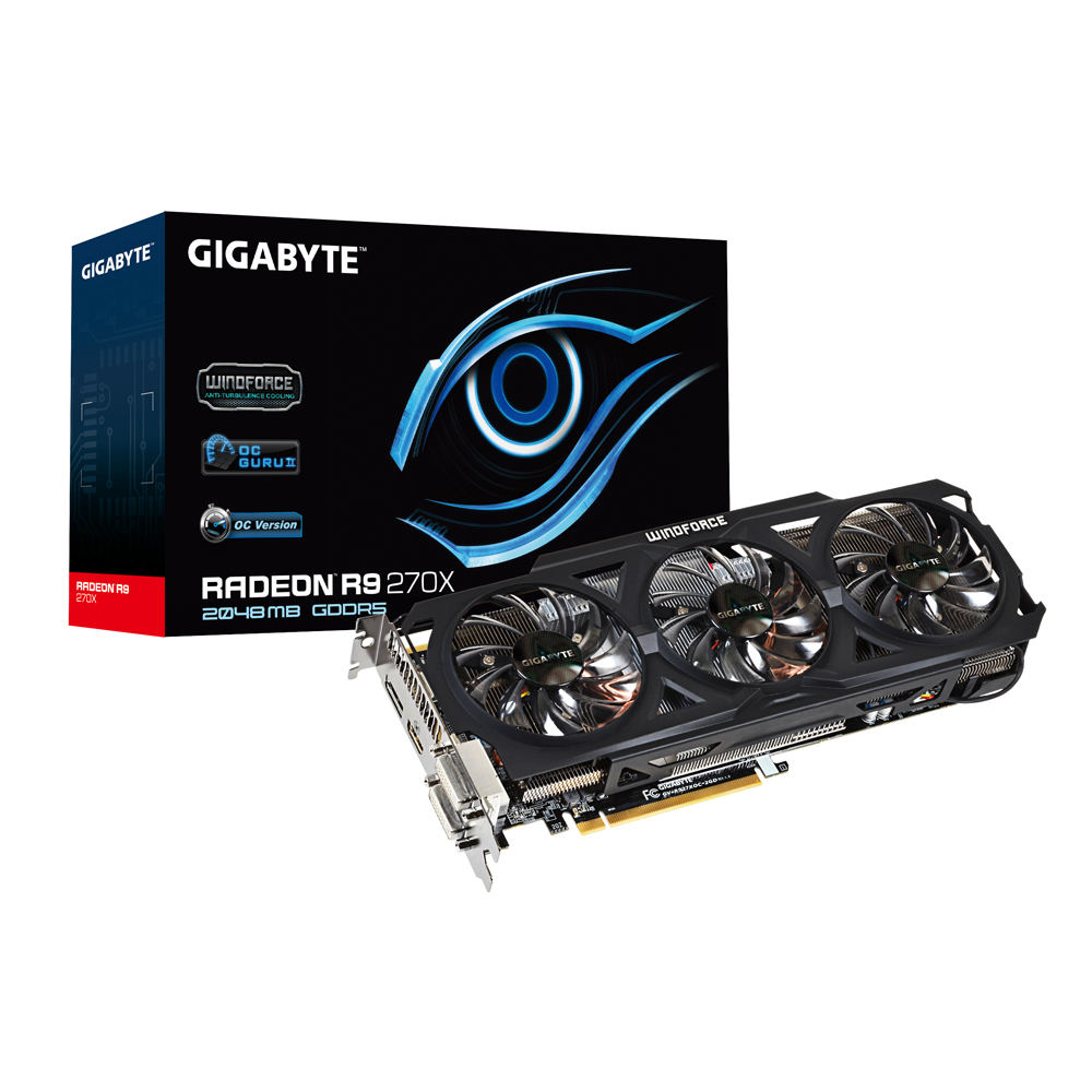 GIGABYTE GV-R927XOC-2GD 1.0 graphics card AMD Radeon R9 270X 2 GB GDDR5