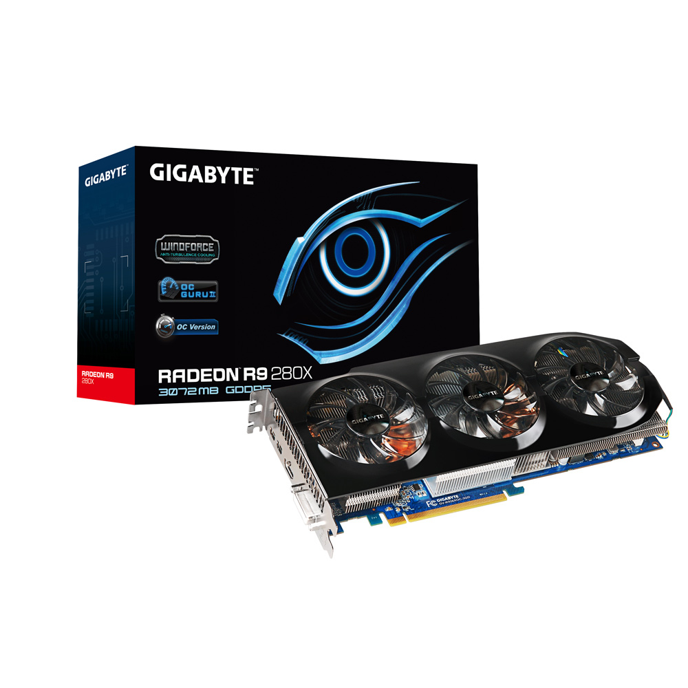 GIGABYTE GV-R928XOC-3GD 1.0 graphics card AMD Radeon R9 280X 3 GB GDDR5
