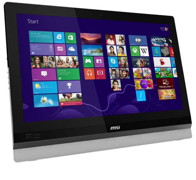 MSI Wind Top ADORA24 0M-019EU All-in-One PC/workstation Intel Pentium G G2020 59.9 cm (23.6″) 1920 x 1080 pixels 4 GB DDR3-SDRAM 500 GB HDD Windows 8 Black, Silver image 7