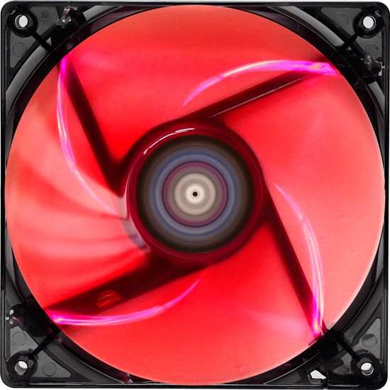 Aerocool Lightning Computer case Fan 12 cm Black, Red image 2