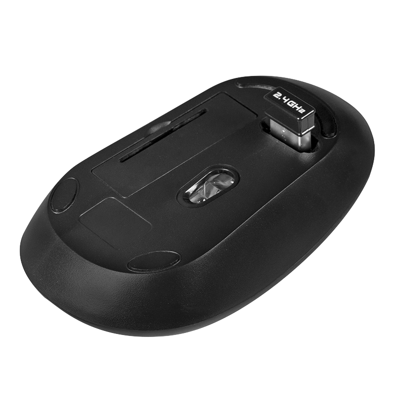 LogiLink ID0176 keyboard Mouse included Home RF Wireless QWERTZ German Black, Wood – image 8
