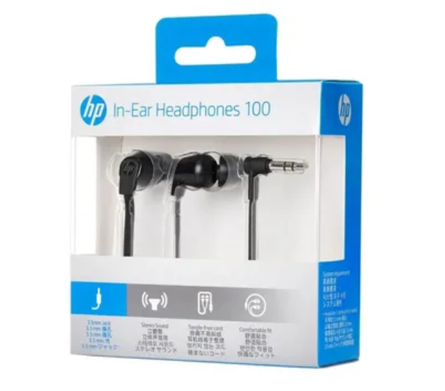 HP 1KF54A6 headphones/headset Wired In-ear Calls/Music Black – image 2