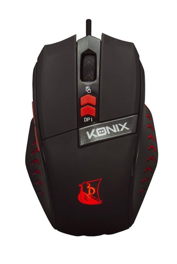 Konix 61881180541 mouse Gaming Right-hand USB Type-A Optical 2000 DPI – image 1