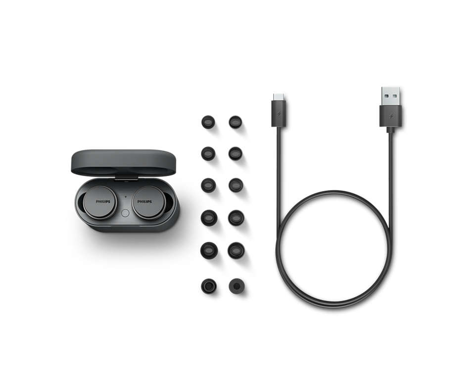 Philips TAT8506BK/00 headphones/headset True Wireless Stereo (TWS) In-ear Calls/Music USB Type-C Bluetooth Black – image 6