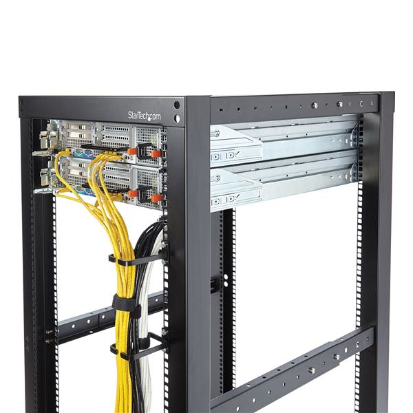1 HE Rack Kabelführung/ Kabelmanagement D-Ring - 5,7x10cm