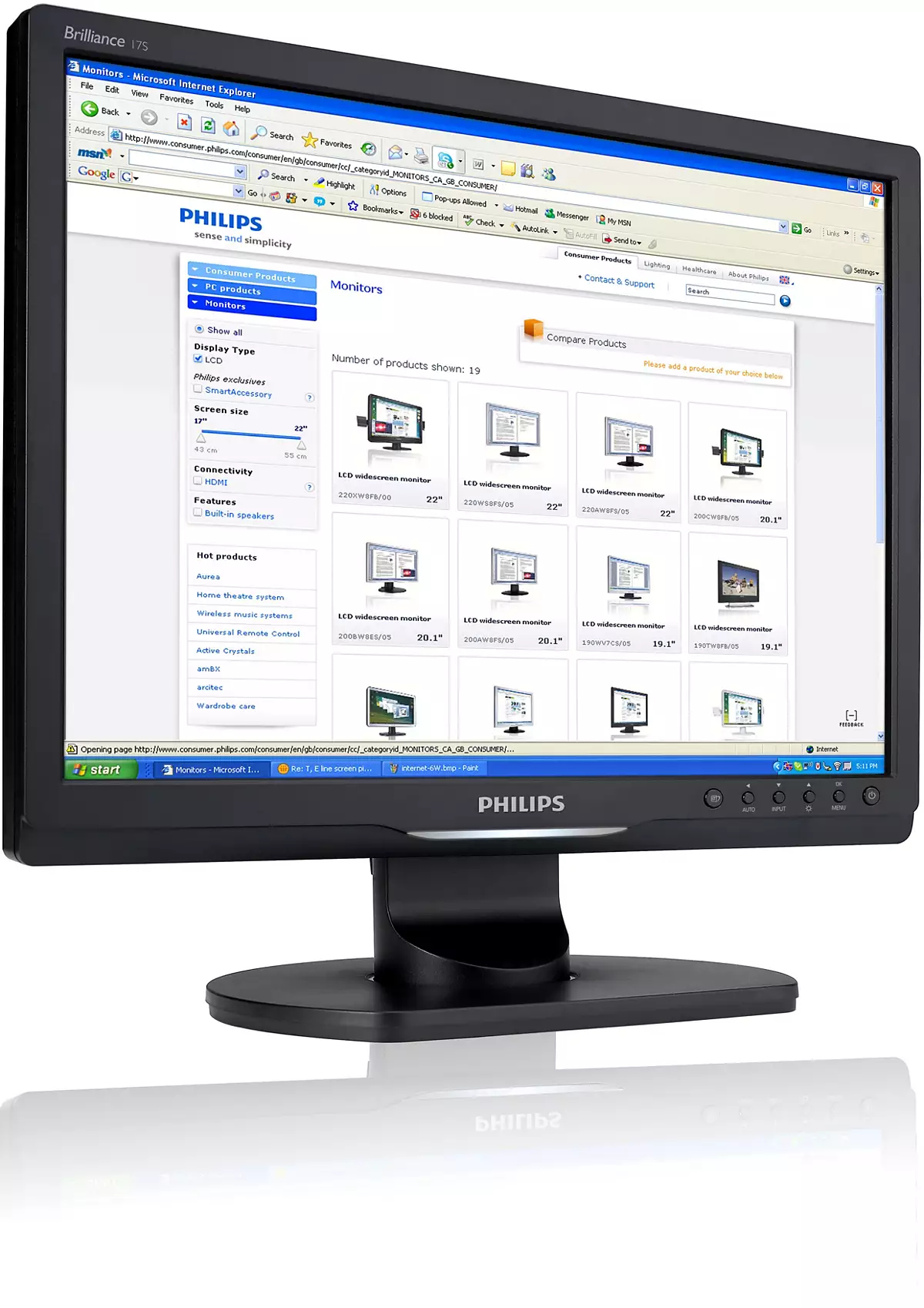 Philips Brilliance LCD monitor with SmartImage 17S1SB/00 – image 3