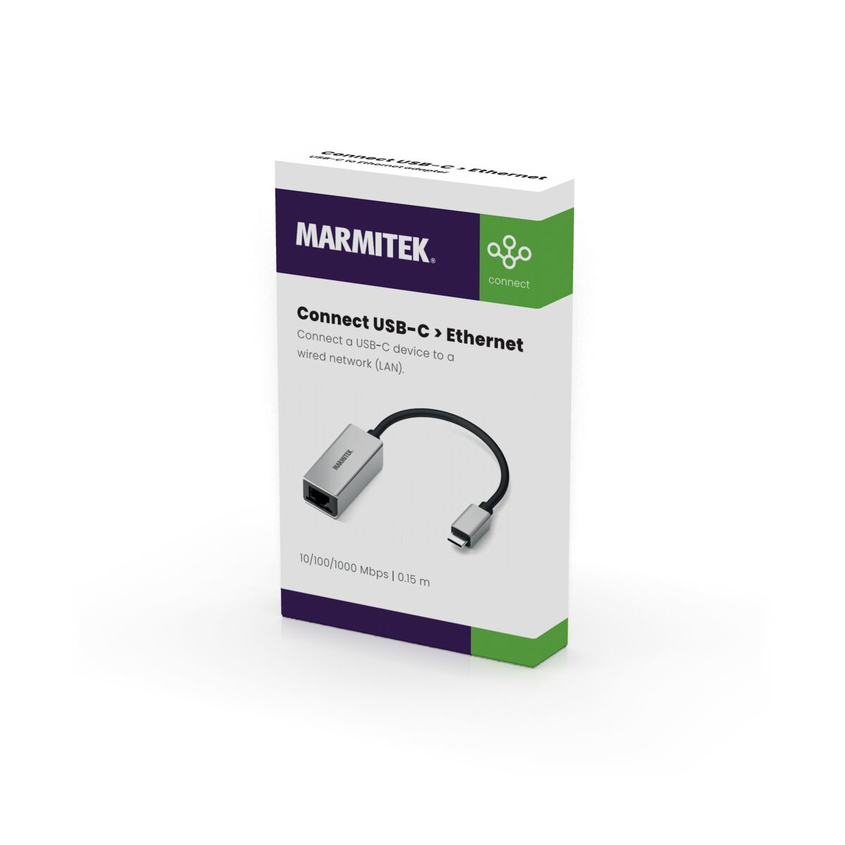 Marmitek Connect USB C to Ethernet - USB-C to Ethernet adapter – image 6