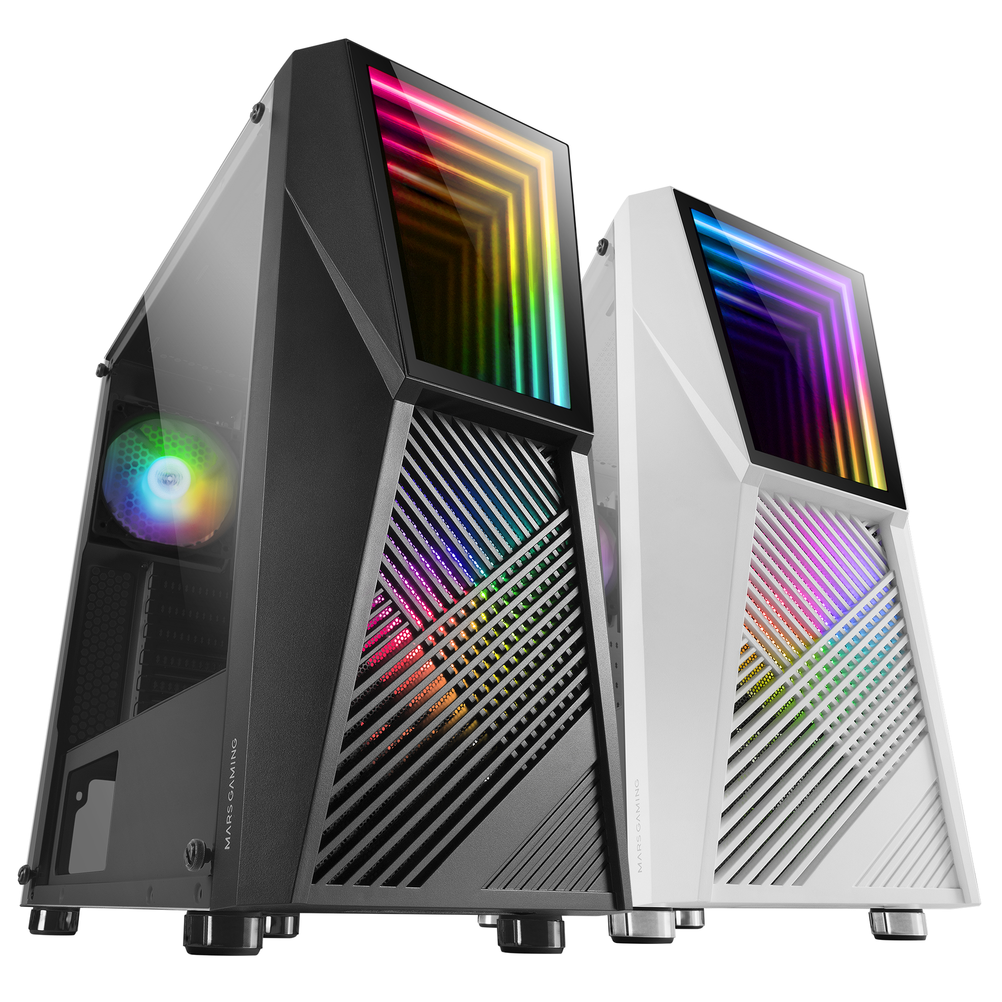 Mars Gaming MC777, ATX Computer Case, ARGB Lighting, Black – image 9