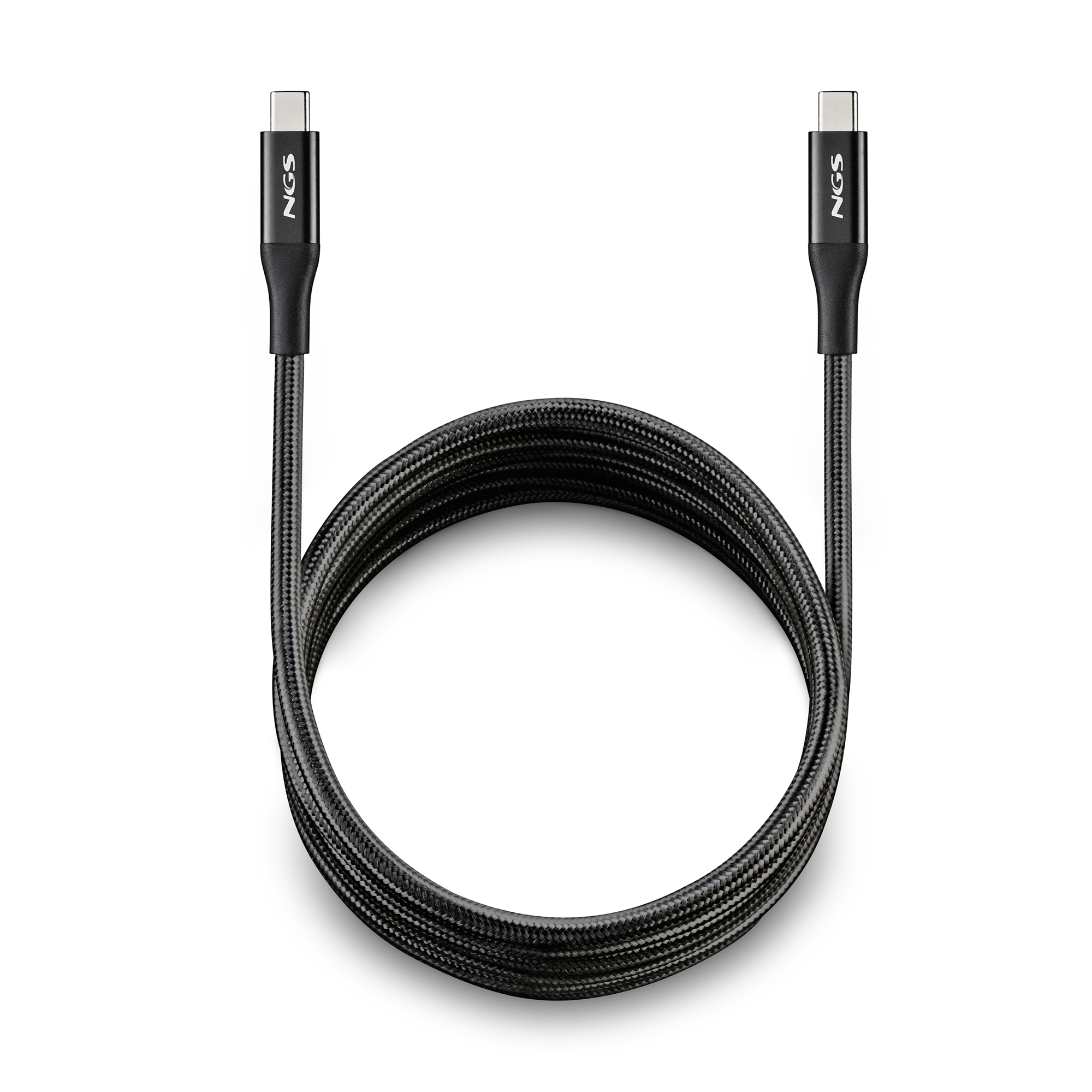 Resim NGS KNOT 240W-2 USB-C - USB-C Kablo, 2m, Siyah